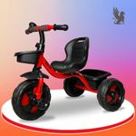 TALIO by Griffin GT-103 Kids Tricycle - Premium Design with Front & Rear Baskets | Perfect for Ages 2-5 Years (Red)