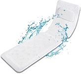 Bathtub Mat, Full Body Spa PVC Sponge Bath Mattress Cushion Pillow Soft Quilted Bathtub Mat