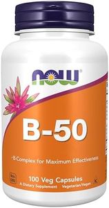 Now Foods, B-50, Vitamine B-Complex, Hautement Dosé, avec PABA, 100 Capsules végétaliennes, Testé en Laboratoire, Sans Gluten, Sans Soja, Végétarien, Sans OGM