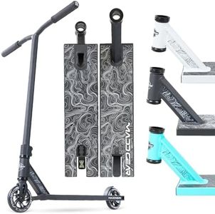 Pro Stunt Scooter for Kids and Teens Ages 8-12 – Lightweight Durable Trick Scooter for Skatepark and Street – Easy Assembly – Madd Gear MG4 (Black/Black