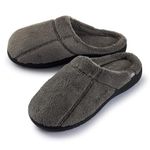 Pupeez Boy’s Terry Clog Slippers Grey 12/13