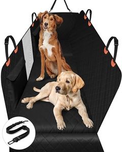 Backseat Extender for Dogs - Large Hard Bottom Car Back Seat Cover for Dogs - Waterproof Rear Pet Seat Protector Mat & Travel Bed - Universal Size Dog Hammock for Car, Truck, SUV, Jeep, Sedan, & More