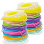 Sumind 200 Pcs Jelly Bracelets 80s Glow Silicone Jelly Bracelets Women Hair Ties Retro Neon Rainbow Silicone Wristband, Halloween Christmas Disco Party for Adults