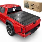 TRUXEN Low-Profile Tonneau Cover Truck Bed Hard Folding Quad Fold Compatible with Toyota Tacoma 2024-2026 5' Bed Accessories, Waterproof Heavy Duty All Weather No Drill Truck Cover
