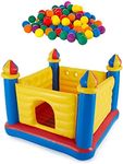 Intex Inflatable Jump O Lene Ball Pit Outdoor Castle Bouncer w/ 100 Play Balls