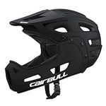 Lixada Full Face Bike Helmet,Adult Cycling Helmet with Detachable Chin Guard and Visor 54-61cm