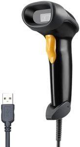 Eyoyo Handheld USB 2D Barcode Scanner, Wired Automatic QR Code Scanner PDF417 Data Matrix Bar Code Reader with Long USB Cable for Mobile Payment, Convenience Store, Supermarket, Warehouse…