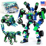 Robot Building Toy Gift for Boys, Perfect STEM Gift for Builders Ages 6, 7, 8, 9, and 10 Year Olds, Red GrindBurst (246 Pcs) Robotryx by JitteryGit