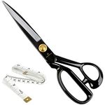 Fabric Scissors Professional 10 inch Heavy-Duty Sewing-Scissors for Leather Industrial Strength High Carbon Steel Tailor-Shears Dressmaking Tailoring Home Office Artists Students