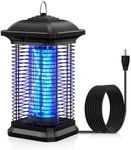 AMUFER Bug Zapper for Outdoor & Indoor, 1/2 Acre Coverage Mosquito Lamp with 18W Bulb & 4400V High-Voltage, 100% Improvement in Mosquito Control Effect, Electric Fly Trap for Patio, Backyard, Home