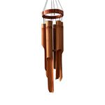 Ankinte Classic Bamboo Wind Chimes with Circle Top, Wood Wooden Wind Chimes Outdoor, Deep Tone Soothing Sound (27)