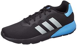 Adidas Men Synthetic Amalgo M Running Shoe CBLACK/Stone/PULBLU (UK-8)