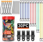 30-Piece Premium Bungee Cords Awnin