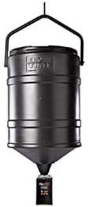 On Time Wildlife Feeders Tomahawk Vl Feeder w/ 25 Gal Hanger, Black, 42100