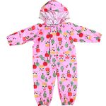 Toddler Rain Suit Baby Rain Suit with Hood Waterproof Coverall One Piece Rain Suit Kids (1-7 Years)