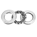 sourcing map 51104 Thrust Ball Bearings 20mm x 35mm x 10mm Chrome Steel ABEC3 Single Row Roller