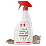 Rat and Mouse Repellent Spray 1L: Natural Peppermint Oil Rodent Repellent – Effective Indoor & Outdoor Rodent Control – Long-Lasting Rodent Deterrent – Chemical-Free Protection for Home & Garden