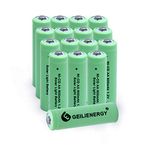 GEILIENERGY NICD AA 800mAh Rechargeable Battery for Solar Light,Solar Lamp,Garden Lights(Pack of 20)