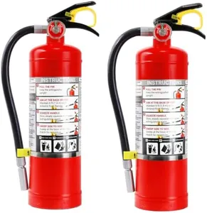 Feautte 5 lb ABC Dry Chemical Fire Extinguishers, 3-A:40-B:C, 2-Pack
