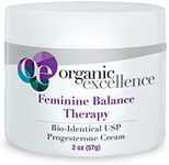 Organic Excellence - Feminine Balance Therapy Bio-Identical Progesterone Cream Fragrance-Free - 2 oz.