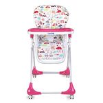 LuvLap Royal High Chair for Baby, EN 71 Certified, 3 Position Recline, Baby Feeding Chair with 7 Level Height Adjustment, Adjustable Footrest, 6 Months+ (Pink)