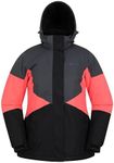 Mountain Warehouse Moon Womens Ski Jacket - Snowproof, Adjustable Hood - Ideal For Sports, Skiing, Snowboarding Bright Pink Women's Size 14