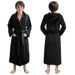 HOMELEVEL Children's Microfibre Bathrobe Dressing Gown Cuddly Winter Bathrobe