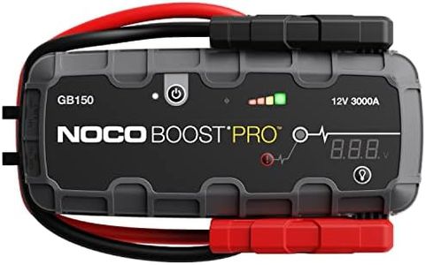 NOCO Boost Pro GB150 3000A 12V UltraSafe Lithium Jump Starter Box, Car Battery Booster, Jump Start Pack, Portable Power Bank Charger, and Jumper Cable Leads for up to 9L Petrol and 7L Diesel Engines