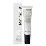 Minimalist Vitamin K + Retinal 01% Under Eye Cream | Reduces Dark Circles, Fine Lines | With Caffeine for Puffiness | For Women & Men | 14 gm