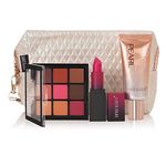 Swiss Beauty Quick Fix Beauty Kit with HD Matte Lipstick, Ultimate Eyeshadow Palette, Pearl Illuminator Makeup Base and Pouch | Matte Lips | Matte & Shimmer Finish| Long-Lasting | Highly Pigmented