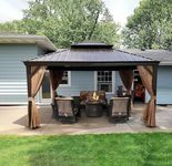 Domi 12'x14' Hardtop Gazebo with Gu