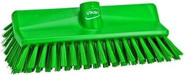 Vikan 7047 Angle Deck Brush, Hard Type, Green