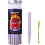 Ornate Ocean Purple Pre Rolled Cones | 100 Pack | Vegan & Non GMO | Slow Burning Cones | Mini Accessory (100 Cones)