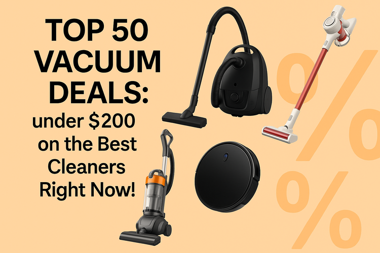 Top 50 Vacuum Deals: under $200 on the Best Cleaners Right Now!