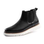 Cusolemore Chelsea Boots Mens Sporty Dress Ankle Boots for Men Fashion and Casual Style, Lightweight Non Slip Rubber EVA Outsole BLACK 11