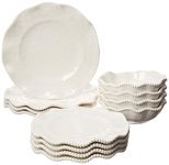 Certified International 89537 Perlette Cream Dinnerware, Dishes Multicolor