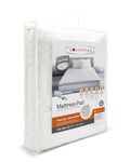 Guardmax Waterproof Quilted Fitted Mattress Pad | Hypoallergenic Cover | Breathable, Noiseless Barrier | Crib (28 x 52 x 7)