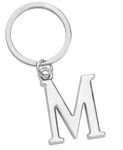 Freedale Keyring Letter - Initial Alphabet Key Ring Charm (M) Silver