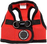 Puppia Soft Vest Dog Harness, Red, Small