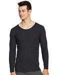 Van Heusen Men's Regular Fit Thermal Top Charcoal Melange M