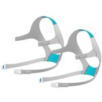 2-Pack Headgear for AirFit N20/ AirTouch N20 CPAP Masks - Replacement Straps for Air Fit N20 Accessories, Included 2PCS Headgear Straps and 4PCS Clips