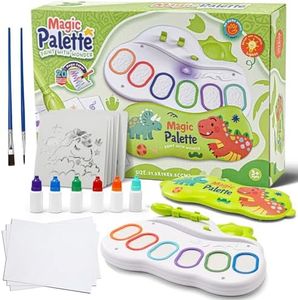 WpQOzzlP Markers for Kids,Kids Paint Brushes,Magic Light Brush,Paint Set Without Stain,Easter Gifts for Kids,Toys for Girls,Bluey Toys for Kids Ages 3-5,Gift Pattern Hollow Mold
