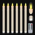 wemarry Flameless Taper Candles 6 P