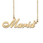 Customized Nameplate Necklace Charm Jewelry Mother Gifts for Mom Maria