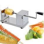 MOSHTU Stainless Steel Twister Curly Spiral French Fry Tornado Potato Slicer/cutter Machine, Silver