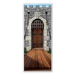 Beistle Castle Plastic Door Cover - 76 cm x 183 cm - Medieval Party Decorations