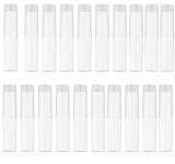 SYBL 24PCS/4g White Empty Lipstick Lip Balm Tube Rotating Type Plastic Empty Makeup DIY Lip Gross Balm Tube Container Holder Lip Gloss Case Tube Bottle with Cap for Handcrafting Lip Body Balms