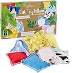 PRETTY KITTY Cat Cushion for Cats: 10 Cat Cushions with Catnip and Valerian in Cat Toy Set - Catnip Cushion for Cats - Valerian Cushion for Cats - Toy Cat Toys