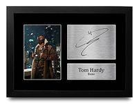 HWC Trading FRAMED Bane Gift Signed A4 Printed Autograph Tom Hardy The Dark Knight Rises Batman Gifts Print Photo Picture Display