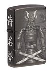Zippo Windproof Lighter - Knight Fight - 360 High Polish Black - Refillable for Lifetime Use - Adjustable Flame - Gift Box - Metal Construction - Made in USA